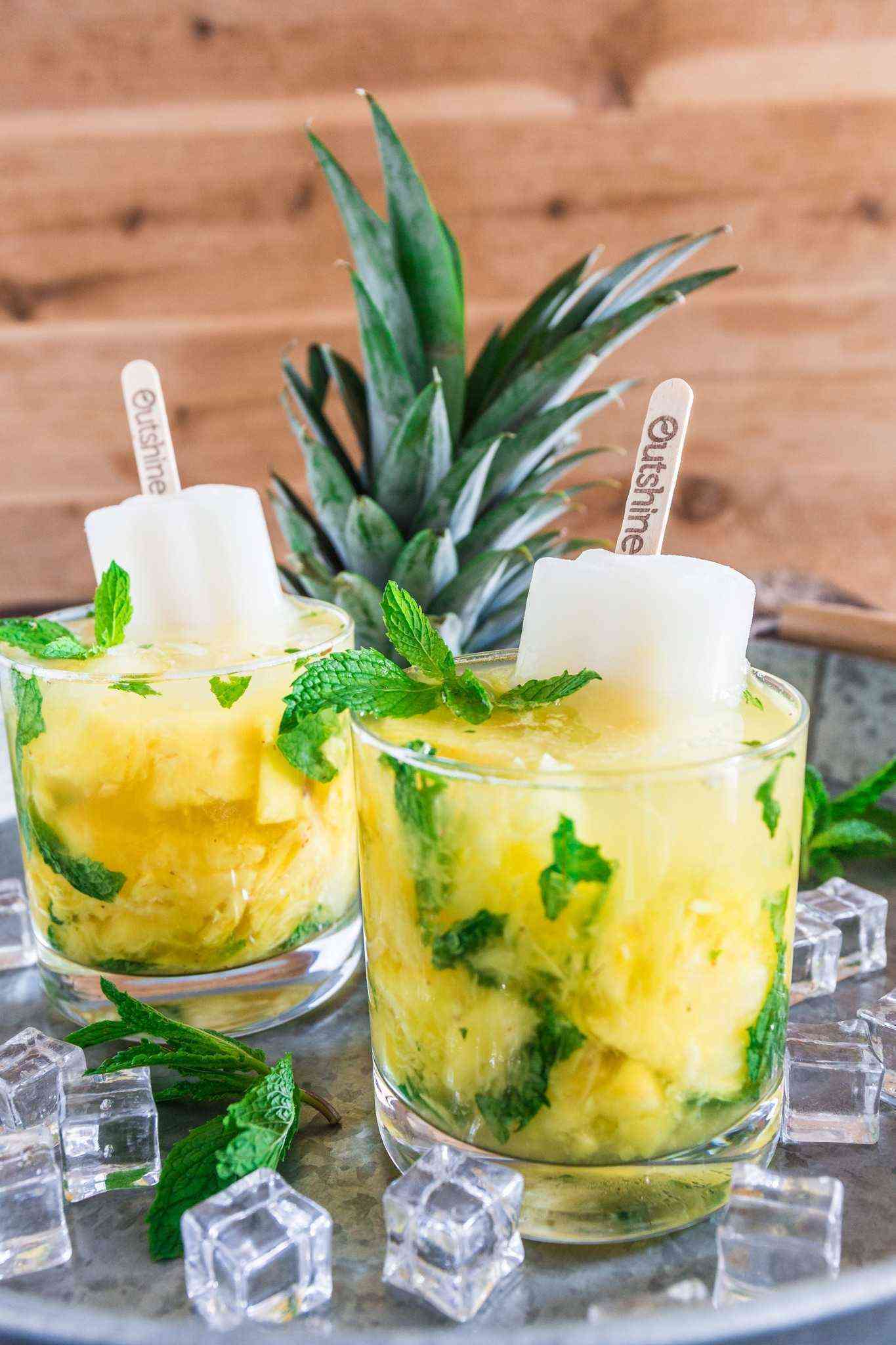 Pineapple Mint Caipirinha