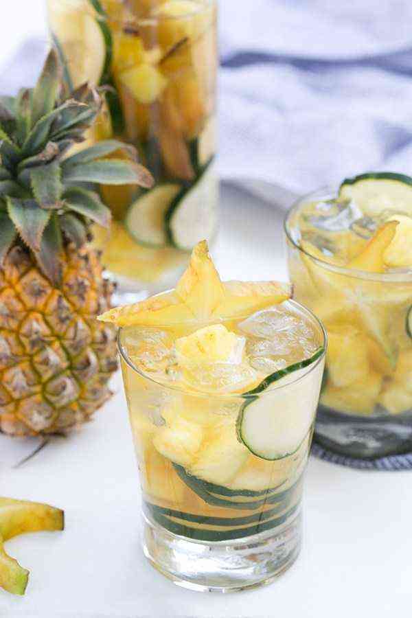 Pineapple Sparkling Sake Sangria