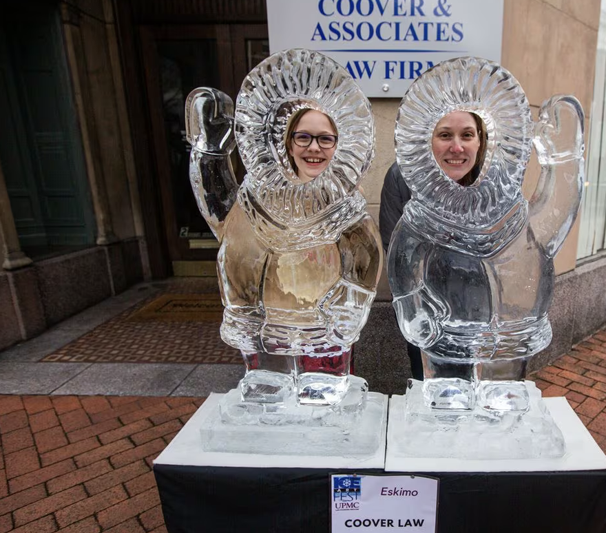 Check out more than 100 sculptures revealed at the Ice Art Fest this year.